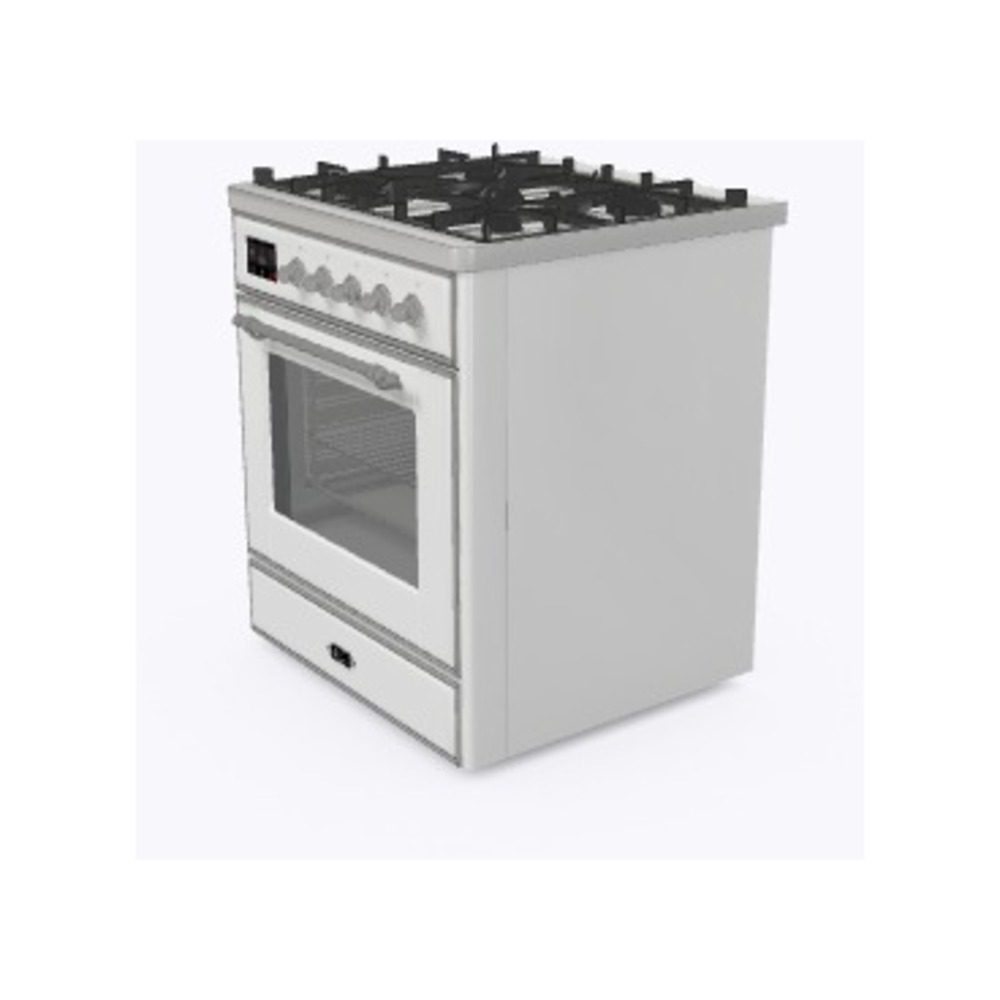 Majestic II Series 30" Dual Fuel Natural Gas Freestanding Range UM30DNE3WHC