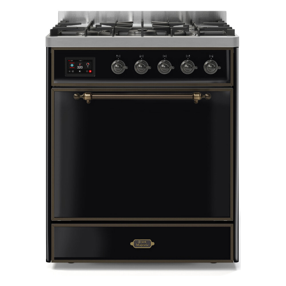Majestic II Series 30" Dual Fuel Liquid Propane Freestanding Range UM30DQNE3RALBLP