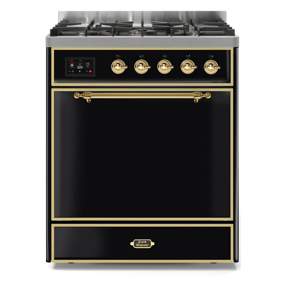 Majestic II Series 30" Dual Fuel Natural Gas Freestanding Range UM30DQNE3BKG