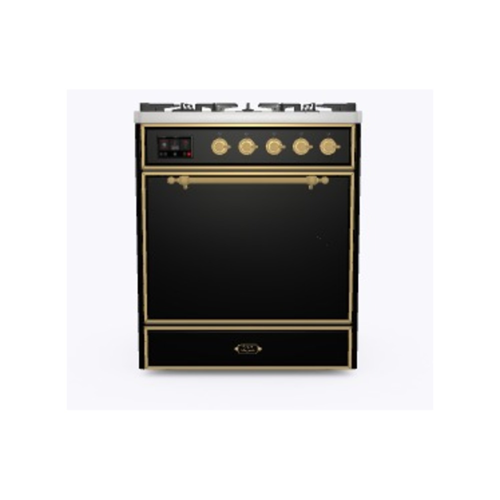 Majestic II Series 30" Dual Fuel Natural Gas Freestanding Range UM30DQNE3BKG