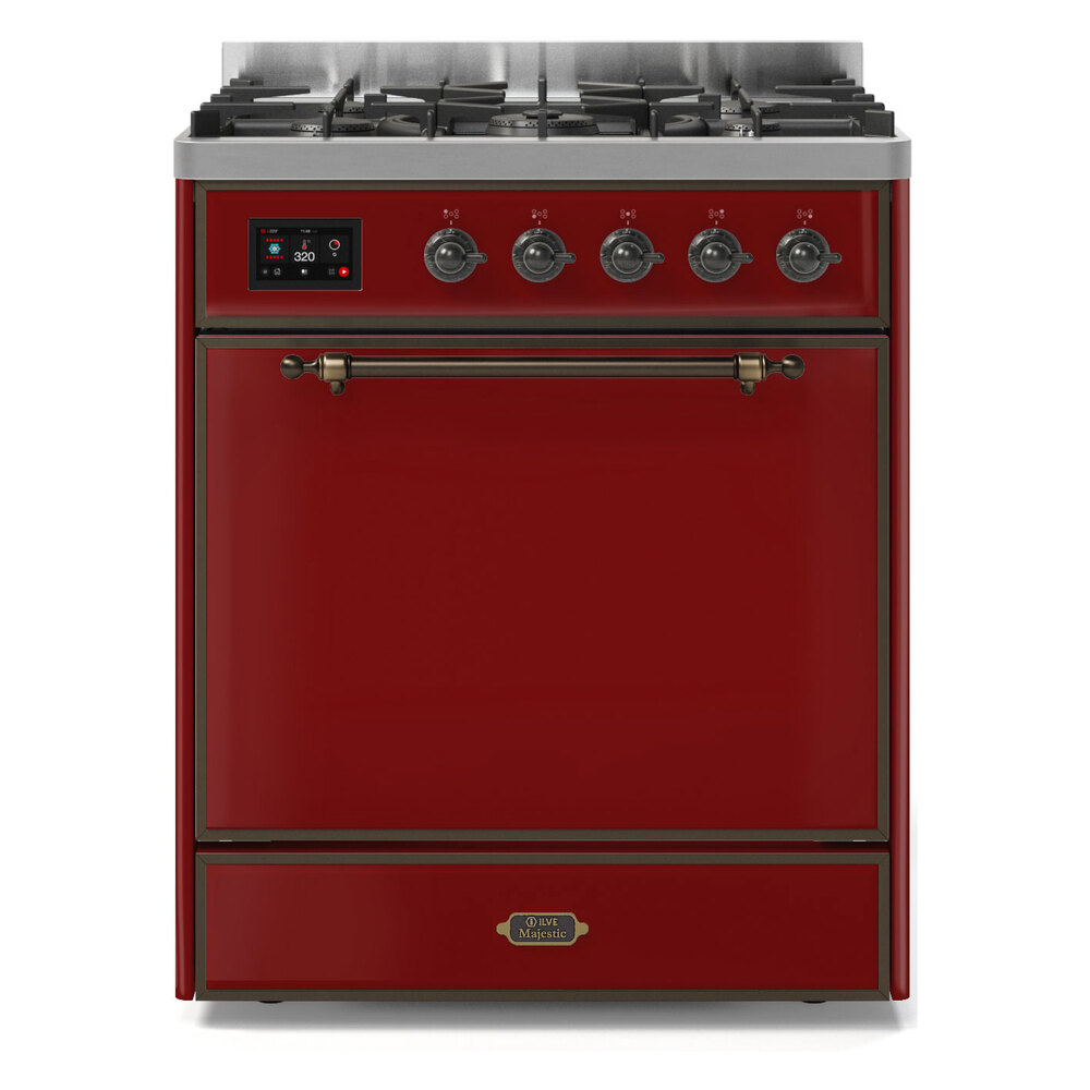 Majestic II Series 30" Dual Fuel Liquid Propane Freestanding Range UM30DQNE3RALBLP