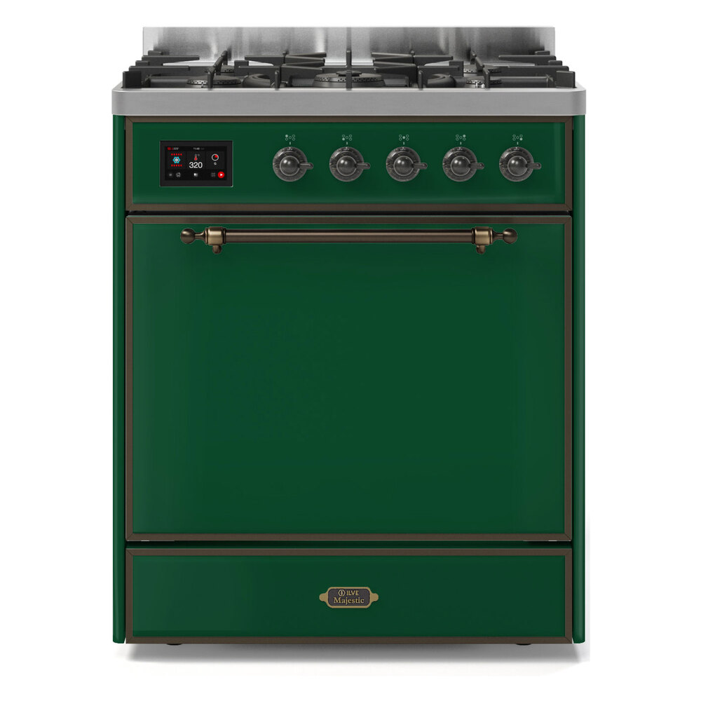 Majestic II Series 30" Dual Fuel Liquid Propane Freestanding Range UM30DQNE3RALBLP