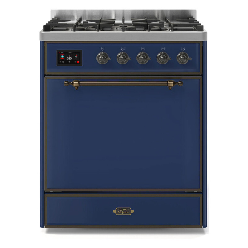 Majestic II Series 30" Dual Fuel Liquid Propane Freestanding Range UM30DQNE3RALBLP