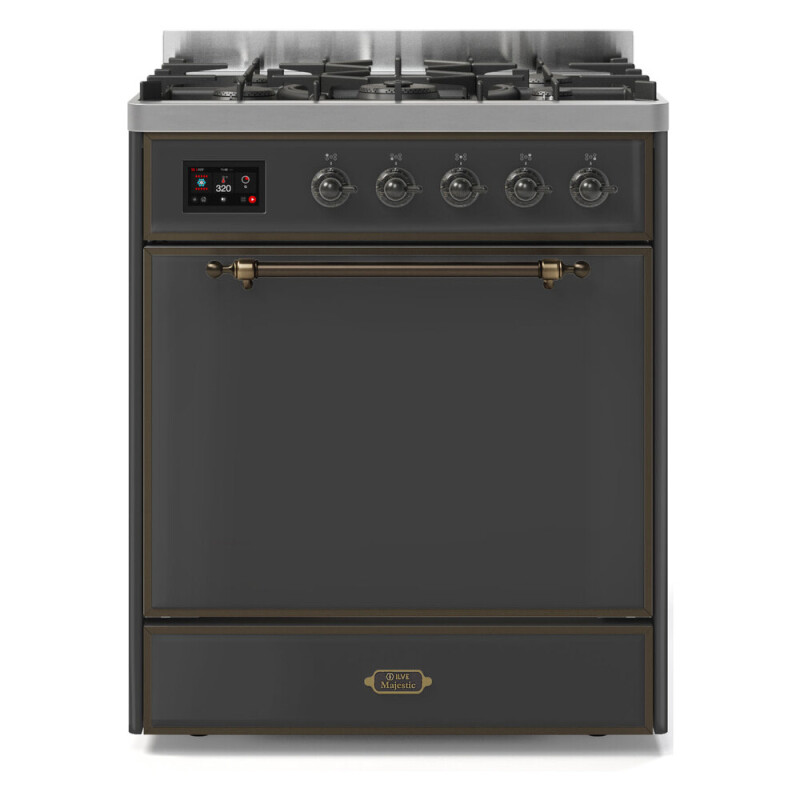 Majestic II Series 30" Dual Fuel Liquid Propane Freestanding Range UM30DQNE3RALBLP
