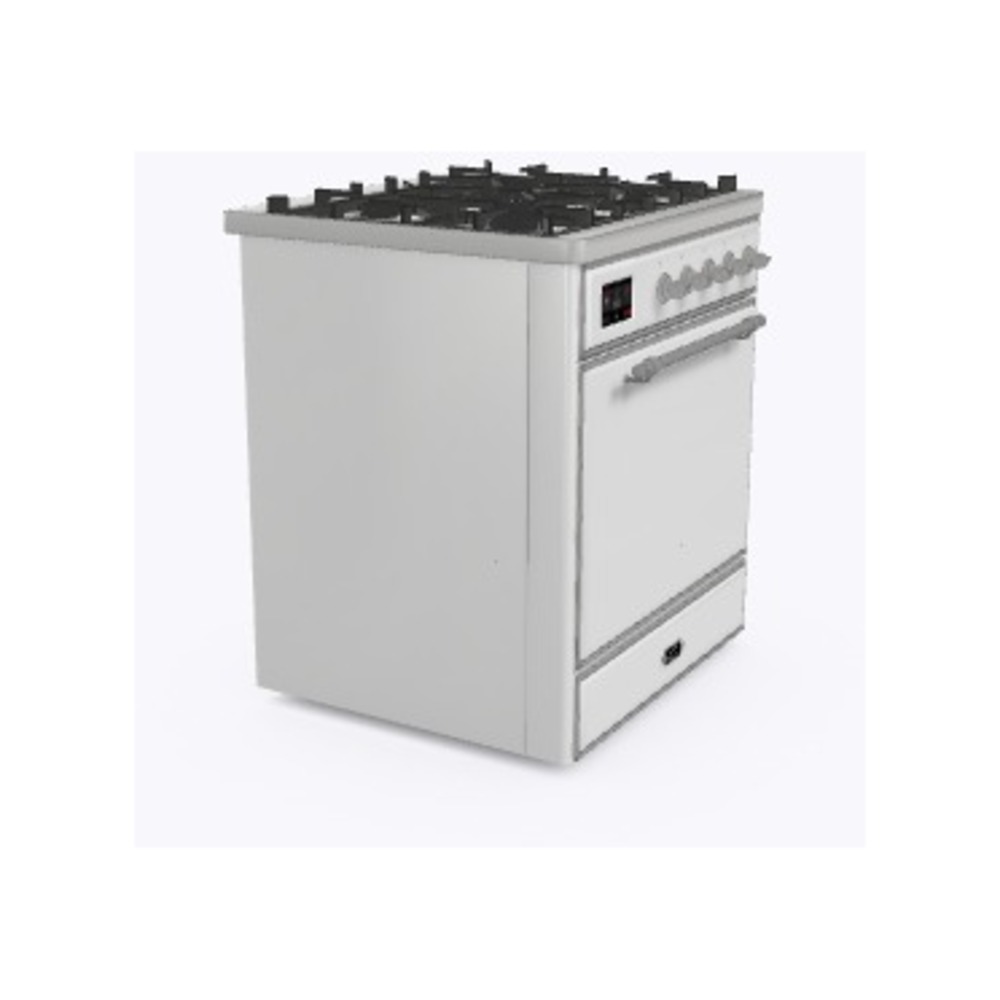 Majestic II 30 UM30DQNE3RAC Freestanding Dual Fuel Range with 5 Sealed Burners Single Oven with Solid Door with Chrome knobs UM30DQNE3RAC