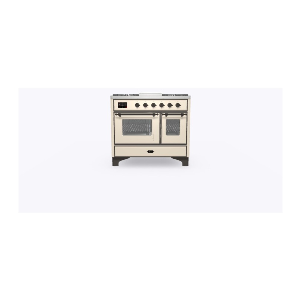 Majestic II Series 40" Dual Fuel Liquid Propane Freestanding Range UMD10FDNS3AWBLP