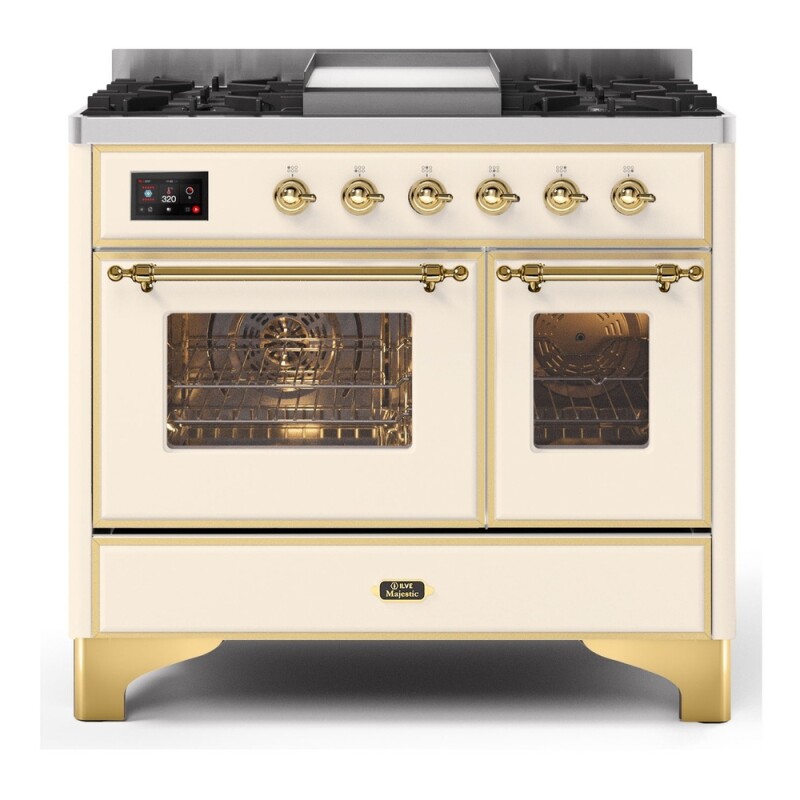 Majestic II Series 40" Dual Fuel Liquid Propane Freestanding Range UMD10FDNS3MGGLP