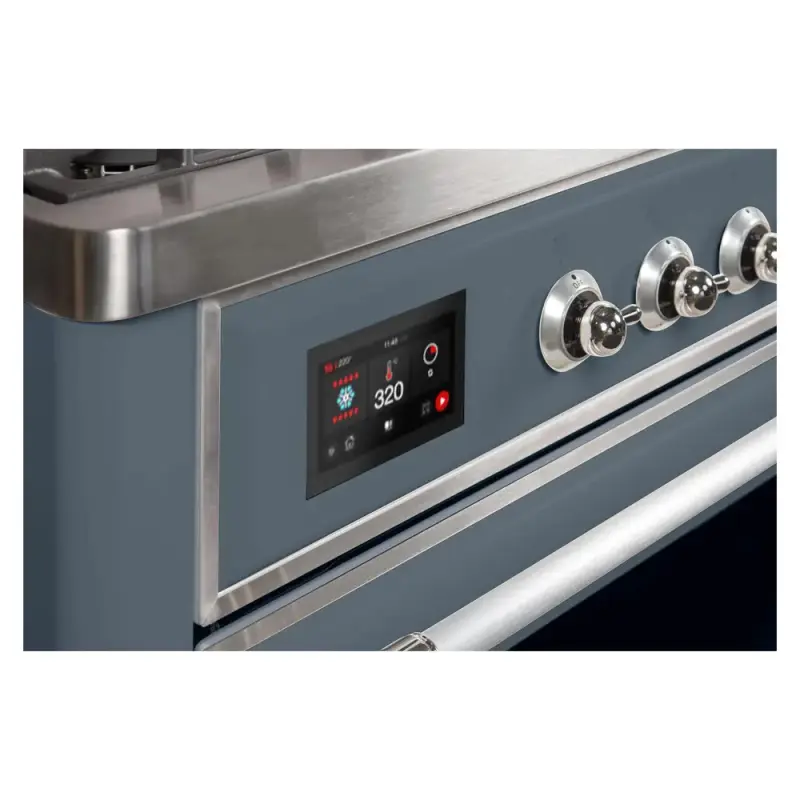 Majestic II Series 40 inch Freestanding Dual Fuel Range with Natural Gas, 6 Sealed Brass Burners, Double Ovens, 3.82 cu. ft. Total Oven Capacity, Griddle, Convection Oven, Continuous Grates,  UMD10FDNS3BGC