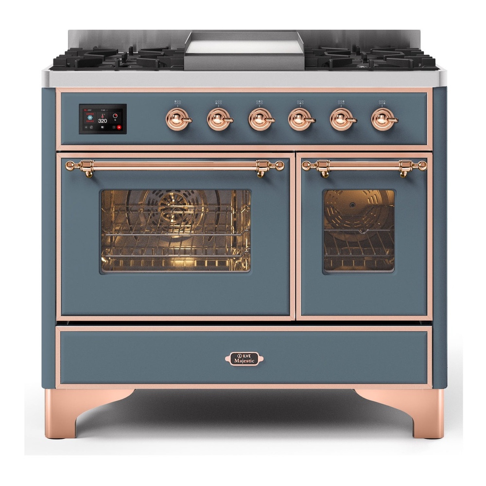 Majestic II Series 40" Dual Fuel Liquid Propane Freestanding Range UMD10FDNS3BGPLP