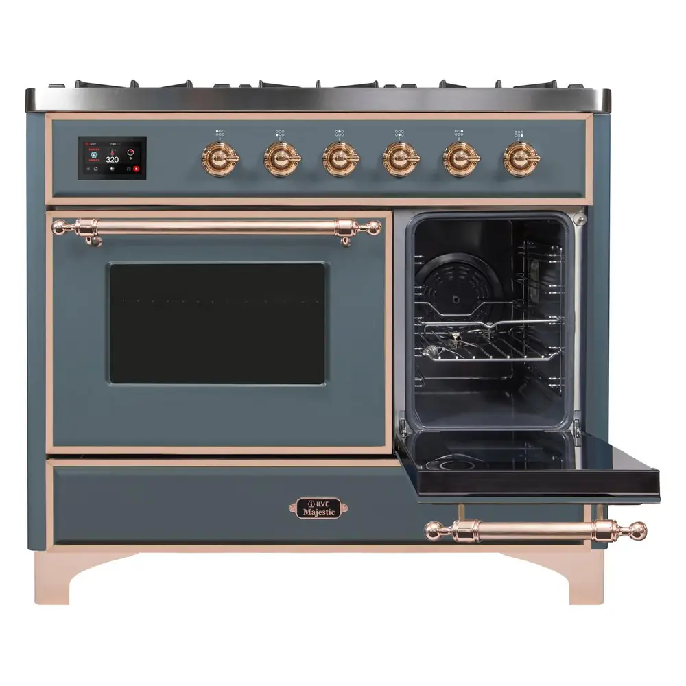 Majestic II Series 40" Dual Fuel Liquid Propane Freestanding Range UMD10FDNS3BGPLP