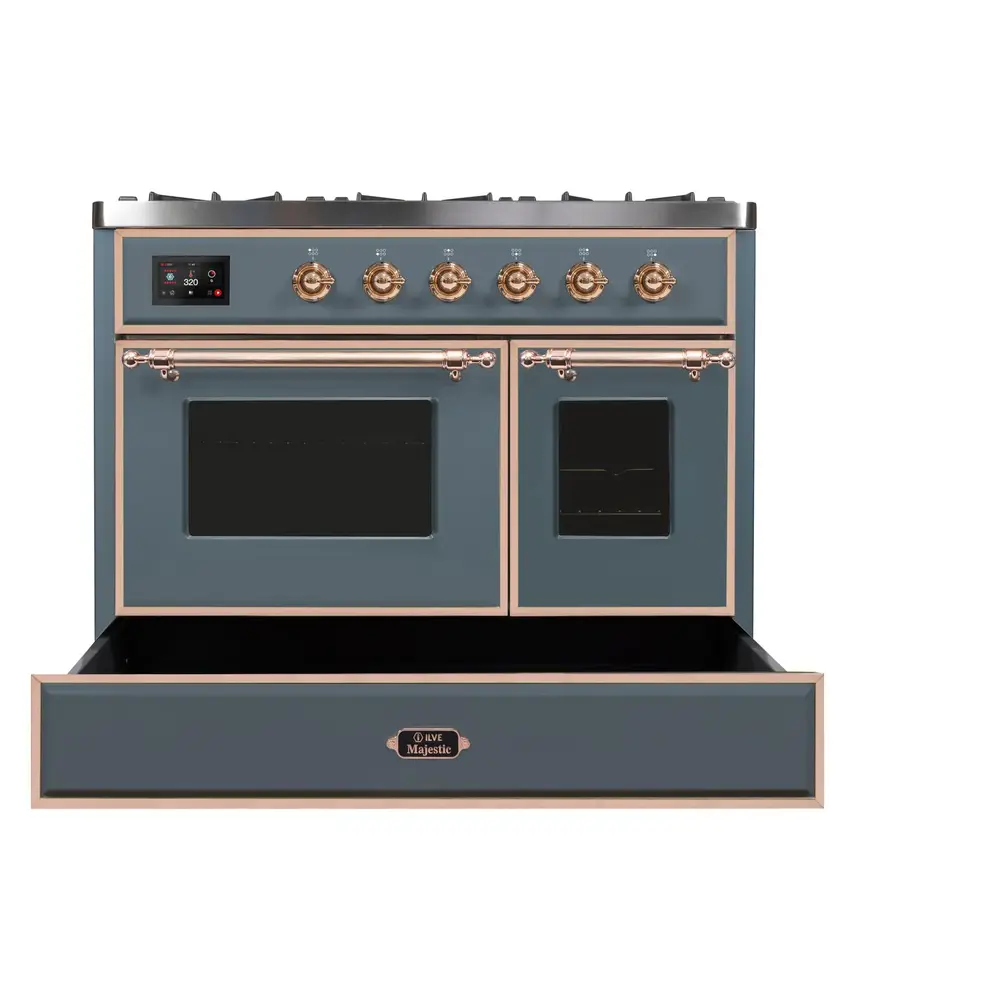 Majestic II Series 40" Dual Fuel Liquid Propane Freestanding Range UMD10FDNS3BGPLP
