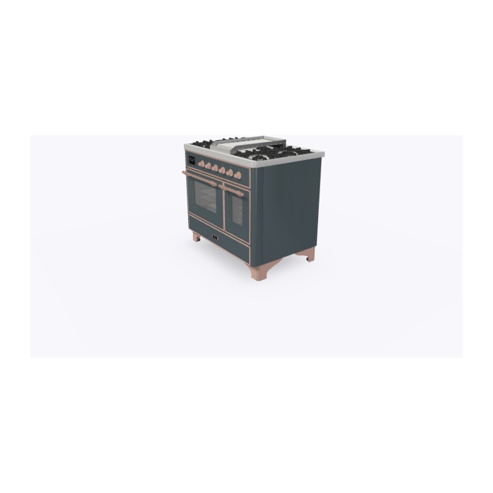 Majestic II Series 40" Dual Fuel Liquid Propane Freestanding Range UMD10FDNS3BGPLP