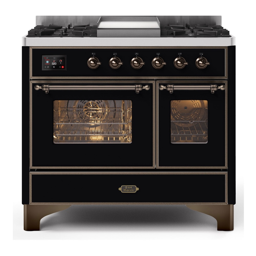Majestic II Series 40" Dual Fuel Liquid Propane Freestanding Range UMD10FDNS3AWBLP