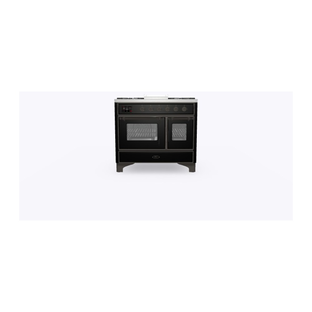 Majestic II Series 40" Dual Fuel Liquid Propane Freestanding Range UMD10FDNS3BKBLP