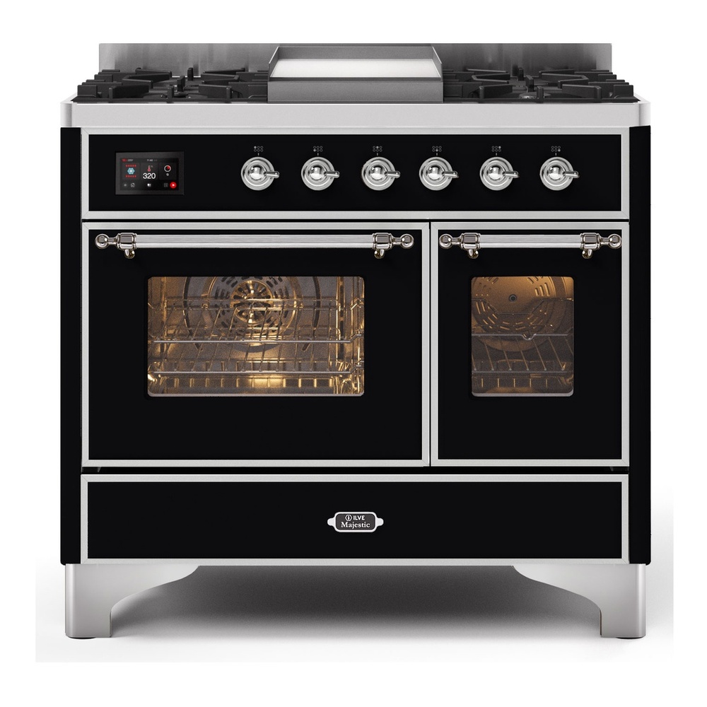 Majestic II Series 40" Dual Fuel Natural Gas Freestanding Range UMD10FDNS3BKC