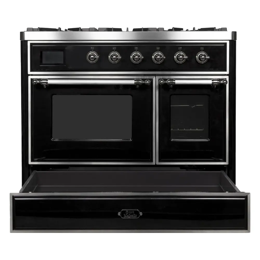 Majestic II Series 40" Dual Fuel Natural Gas Freestanding Range UMD10FDNS3BKC