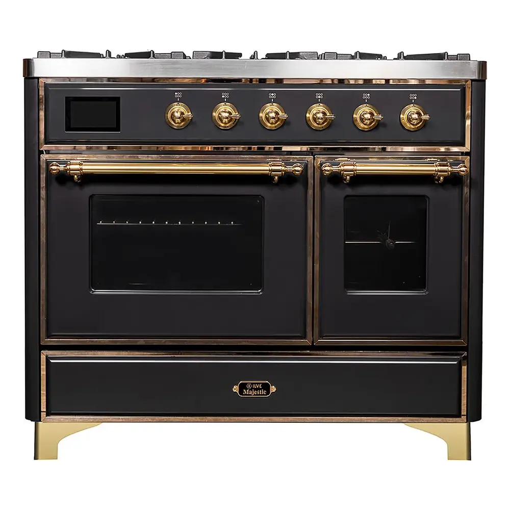 Majestic II Series 40" Dual Fuel Liquid Propane Freestanding Range UMD10FDNS3BKGLP