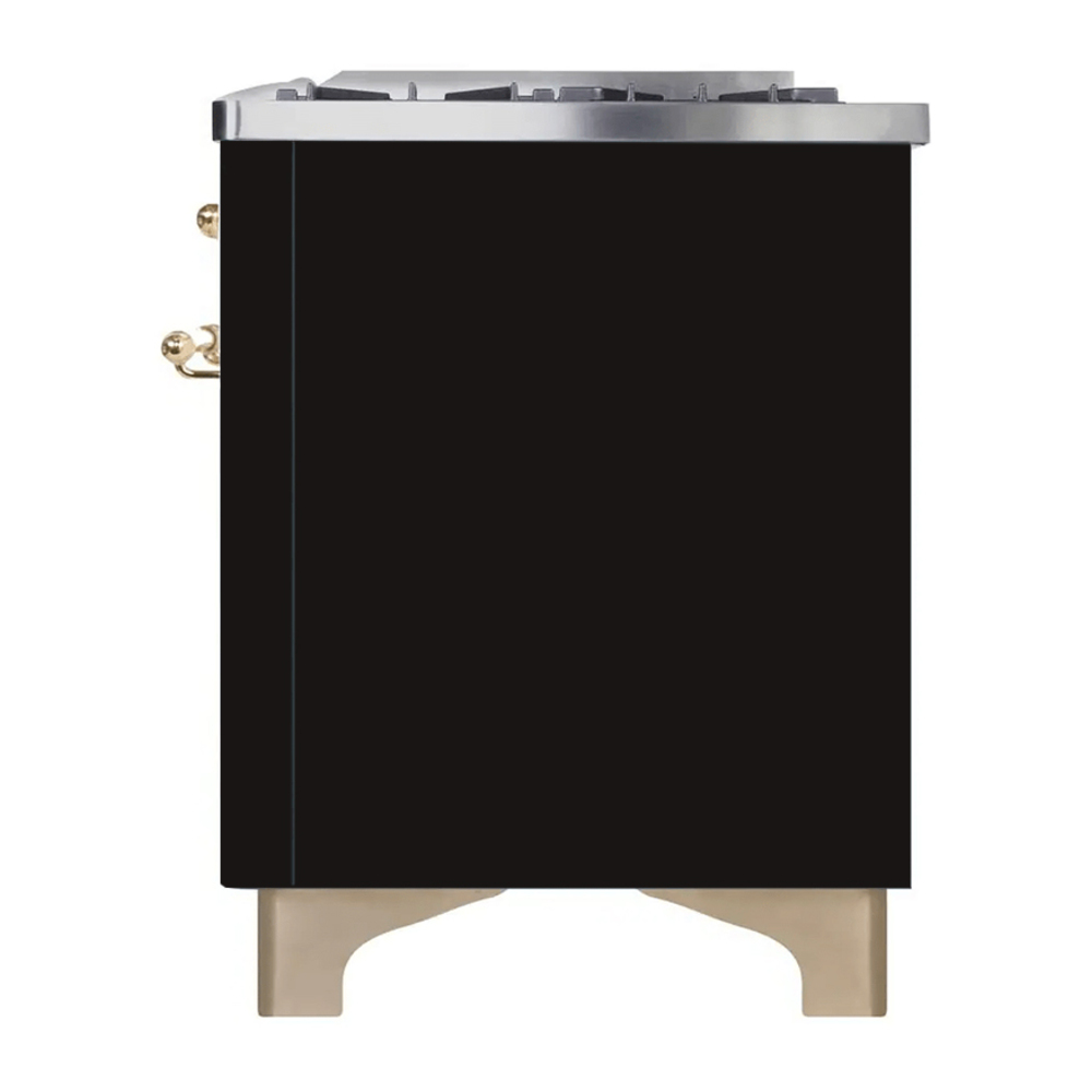 Majestic II Series 40" Dual Fuel Liquid Propane Freestanding Range UMD10FDNS3BKGLP