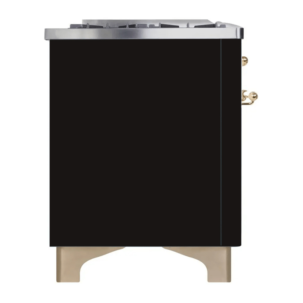 Majestic II Series 40" Dual Fuel Liquid Propane Freestanding Range UMD10FDNS3BKGLP