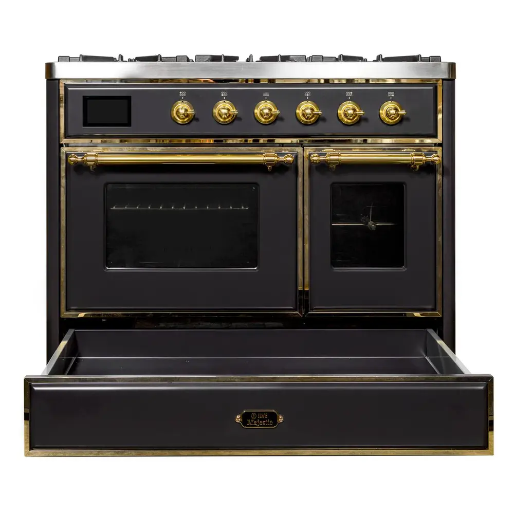 Majestic II Series 40" Dual Fuel Natural Gas Freestanding Range UMD10FDNS3BKG