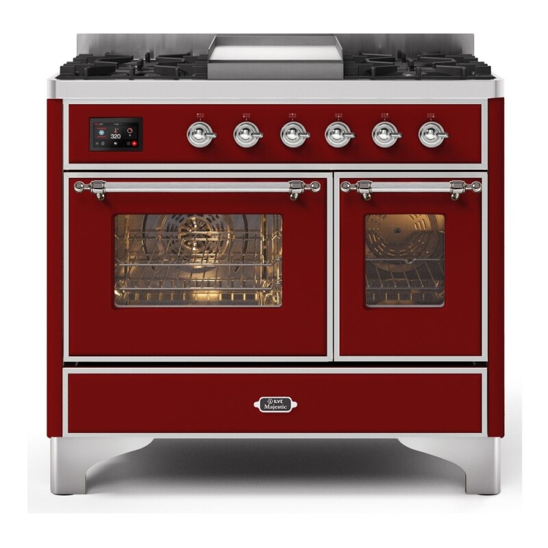 Majestic II Series 40" Dual Fuel Natural Gas Freestanding Range UMD10FDNS3BKC