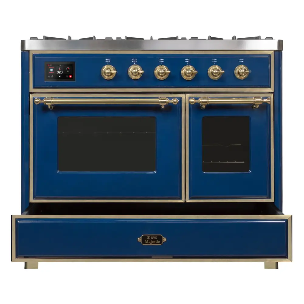 Majestic II Series 40" Dual Fuel Liquid Propane Freestanding Range UMD10FDNS3MBGLP