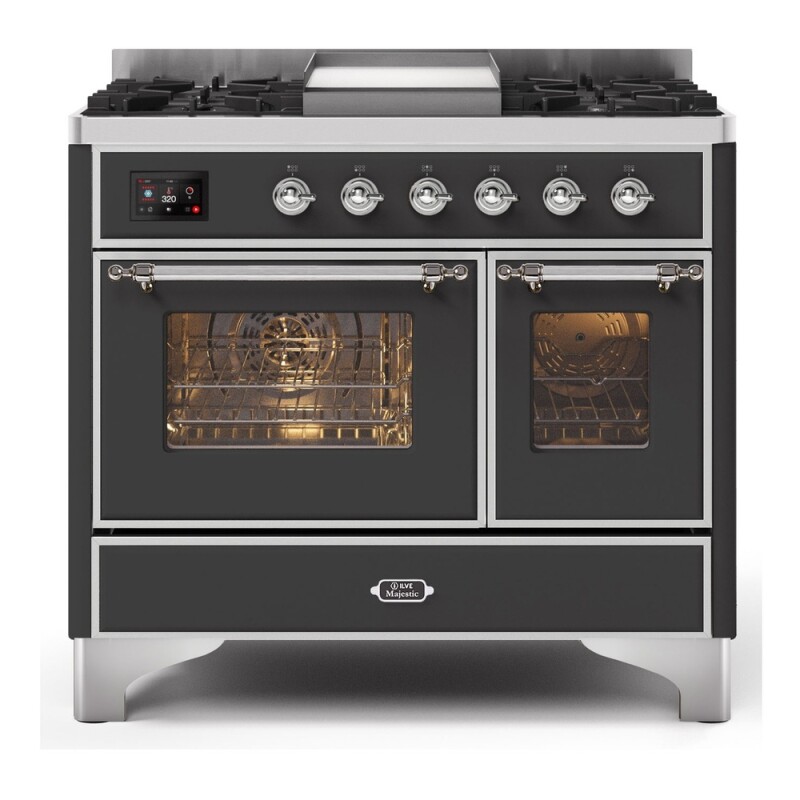 Majestic II Series 40" Dual Fuel Natural Gas Freestanding Range UMD10FDNS3BKC