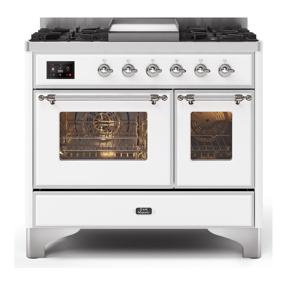 Majestic II Series 40" Dual Fuel Natural Gas Freestanding Range UMD10FDNS3BKC