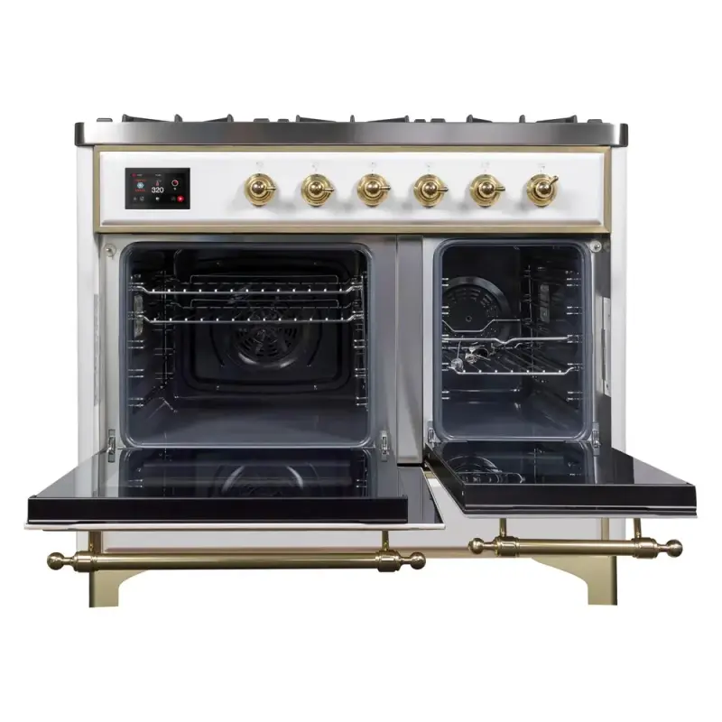 Majestic II Series 40" Dual Fuel Natural Gas Freestanding Range UMD10FDNS3WHG