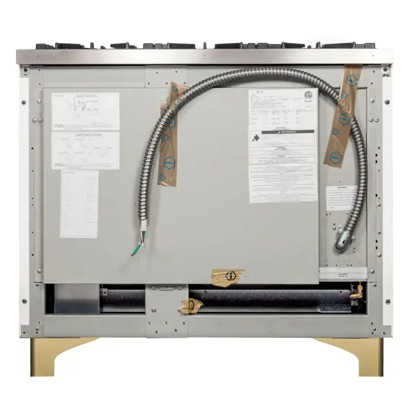 Majestic II Series 40" Dual Fuel Liquid Propane Freestanding Range UMD10FDNS3WHGLP