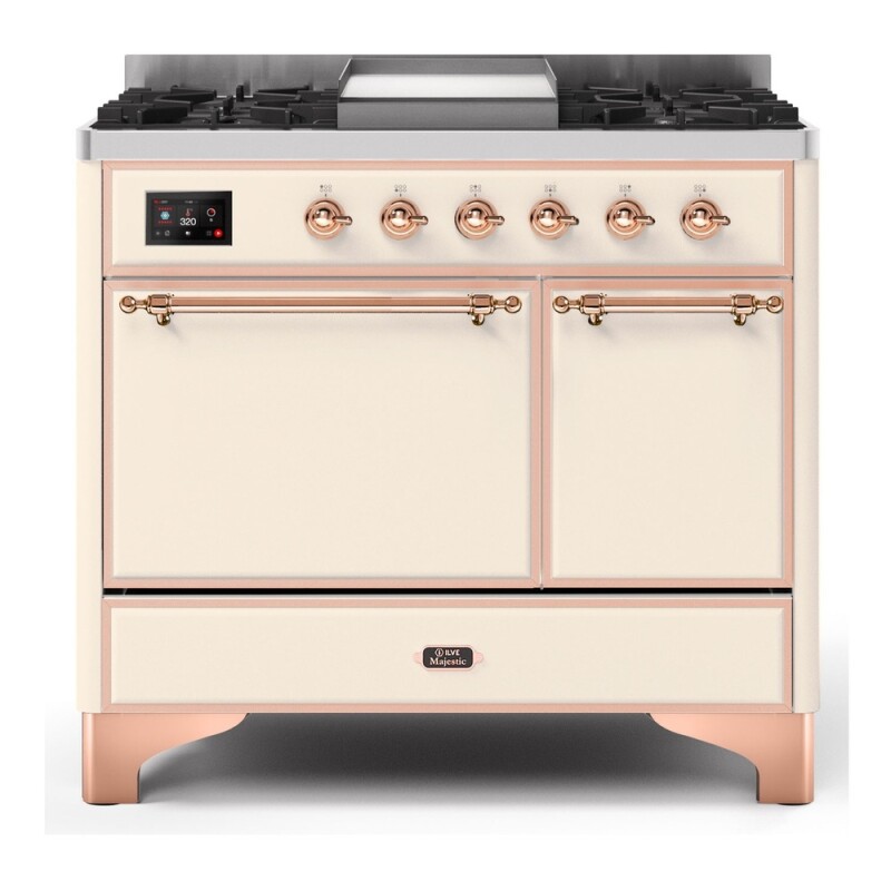 Majestic II Series 40" Dual Fuel Natural Gas Freestanding Range UMD10FDQNS3BKP