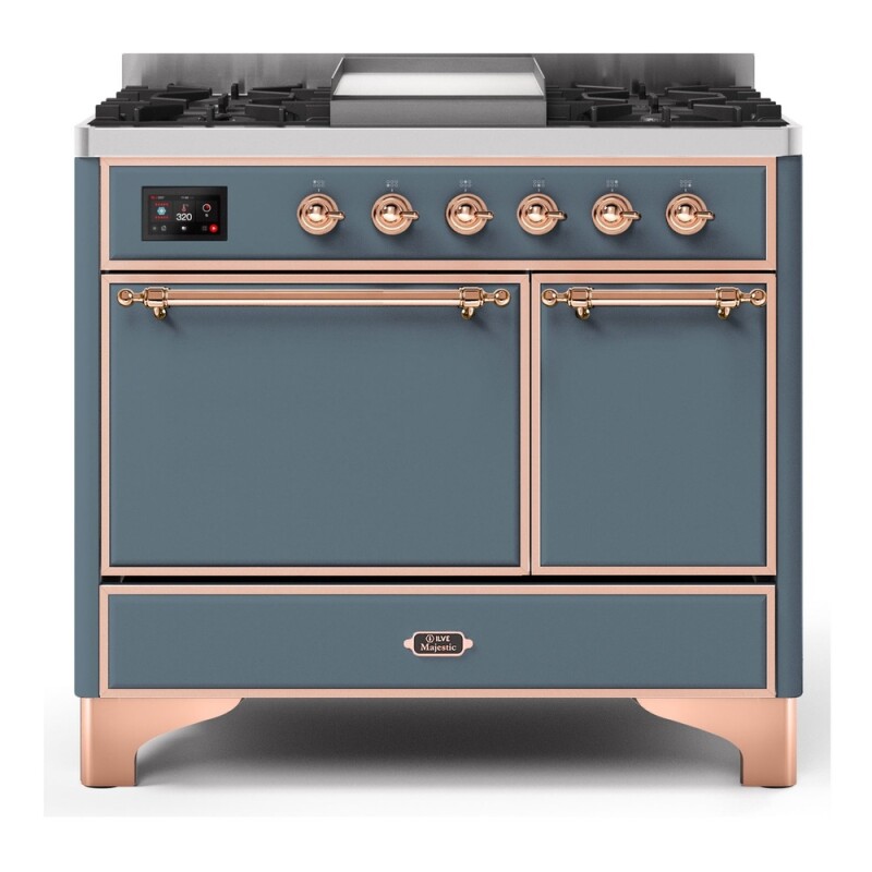 Majestic II Series 40" Dual Fuel Natural Gas Freestanding Range UMD10FDQNS3BKP