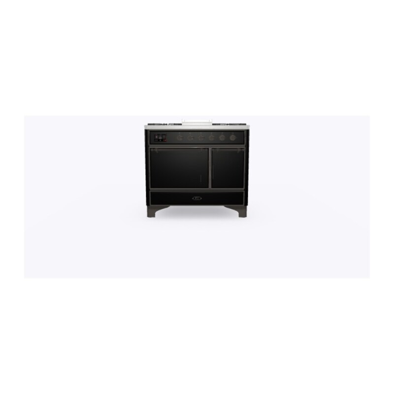 Majestic II Series 40" Dual Fuel Natural Gas Freestanding Range UMD10FDQNS3BKB