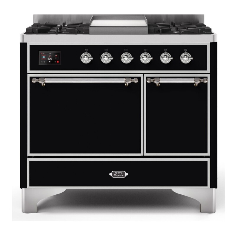 Majestic II Series 40" Dual Fuel Natural Gas Freestanding Range UMD10FDQNS3MBC