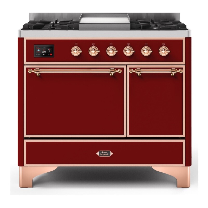 Majestic II Series 40" Dual Fuel Natural Gas Freestanding Range UMD10FDQNS3BKP