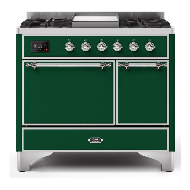 Majestic II Series 40" Dual Fuel Natural Gas Freestanding Range UMD10FDQNS3MBC