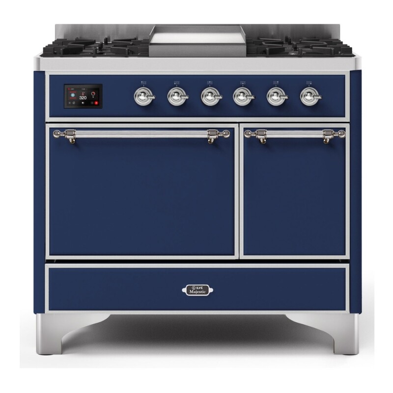 Majestic II Series 40" Dual Fuel Natural Gas Freestanding Range UMD10FDQNS3MBC
