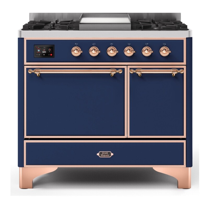 Majestic II Series 40" Dual Fuel Natural Gas Freestanding Range UMD10FDQNS3BKP