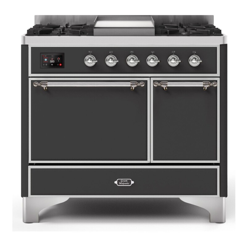 Majestic II Series 40" Dual Fuel Natural Gas Freestanding Range UMD10FDQNS3MBC