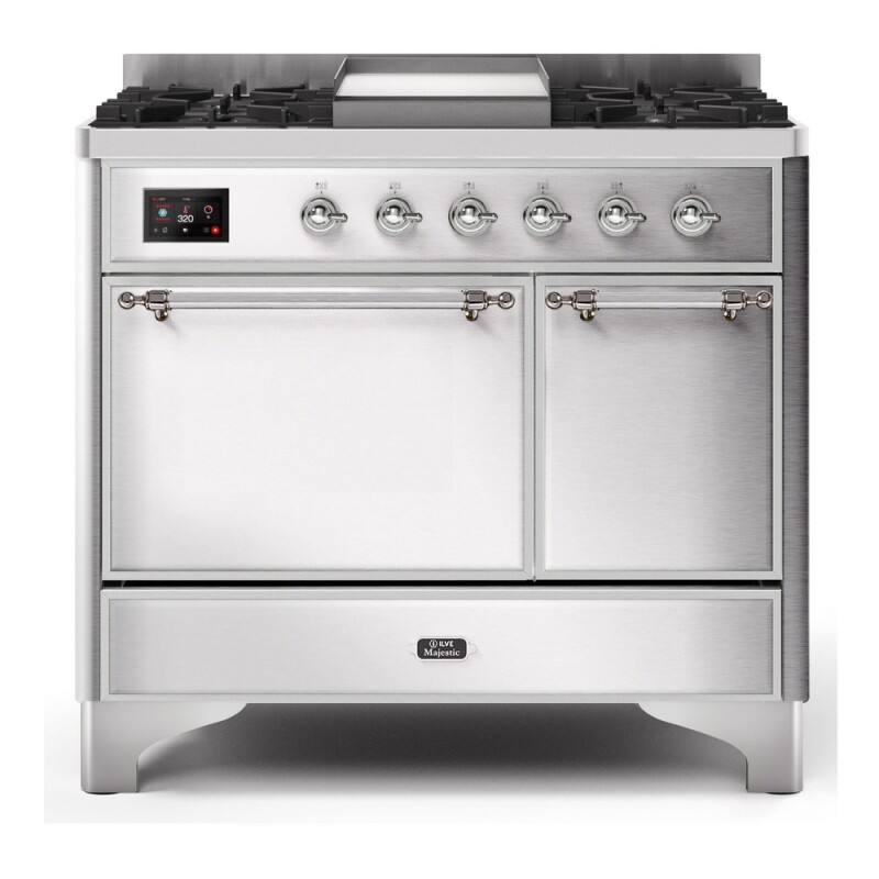 Majestic II Series 40" Dual Fuel Natural Gas Freestanding Range UMD10FDQNS3MBC