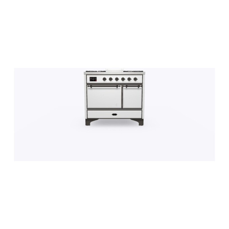 Majestic II Series 40" Dual Fuel Natural Gas Freestanding Range UMD10FDQNS3WHB