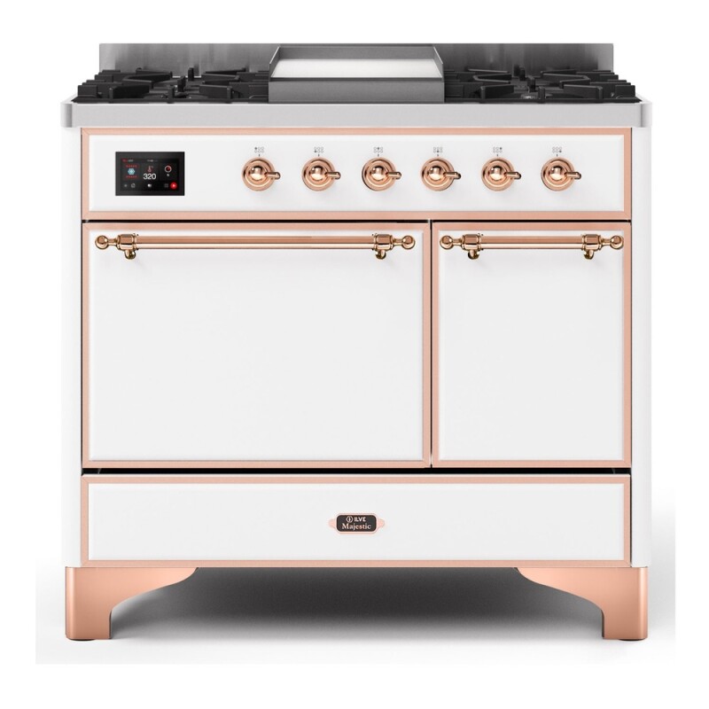 Majestic II Series 40" Dual Fuel Natural Gas Freestanding Range UMD10FDQNS3BKP