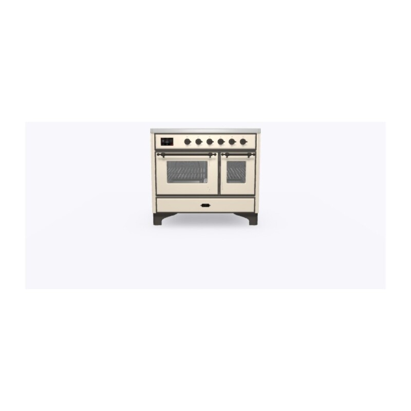 Majestic II Series 40 inch Freestanding Electric Induction Range with 6 Elements, Smoothtop Cooktop, 3.82 cu. ft. Total Oven Capacity, Convection Oven, Viewing Window, Warming Drawer, with Br UMDI10NS3AWB