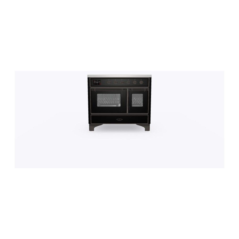 Majestic II Series 40 inch Freestanding Electric Induction Range with 6 Elements, Smoothtop Cooktop, 3.82 cu. ft. Total Oven Capacity, Convection Oven, Viewing Window, Warming Drawer, with Br UMDI10NS3BKB