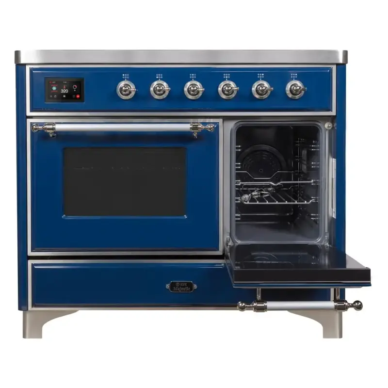 Majestic II Series 40 inch Freestanding Electric Induction Range with 6 Elements, Smoothtop Cooktop, 3.82 cu. ft. Total Oven Capacity, Convection Oven, Viewing Window, Warming Drawer, with Ch UMDI10NS3MBC