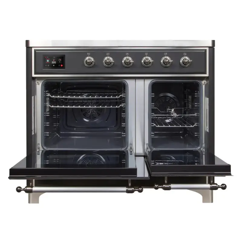 Majestic II Series 40 inch Freestanding Electric Induction Range with 6 Elements, Smoothtop Cooktop, 3.82 cu. ft. Total Oven Capacity, Convection Oven, Viewing Window, Warming Drawer, with Ch UMDI10NS3MGC