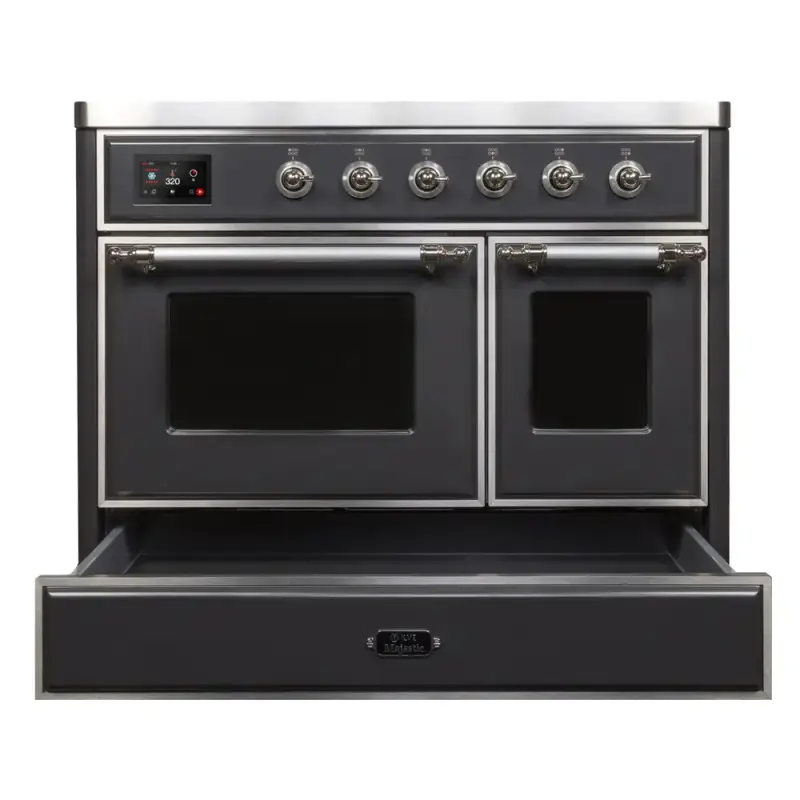 Majestic II Series 40 inch Freestanding Electric Induction Range with 6 Elements, Smoothtop Cooktop, 3.82 cu. ft. Total Oven Capacity, Convection Oven, Viewing Window, Warming Drawer, with Ch UMDI10NS3MGC