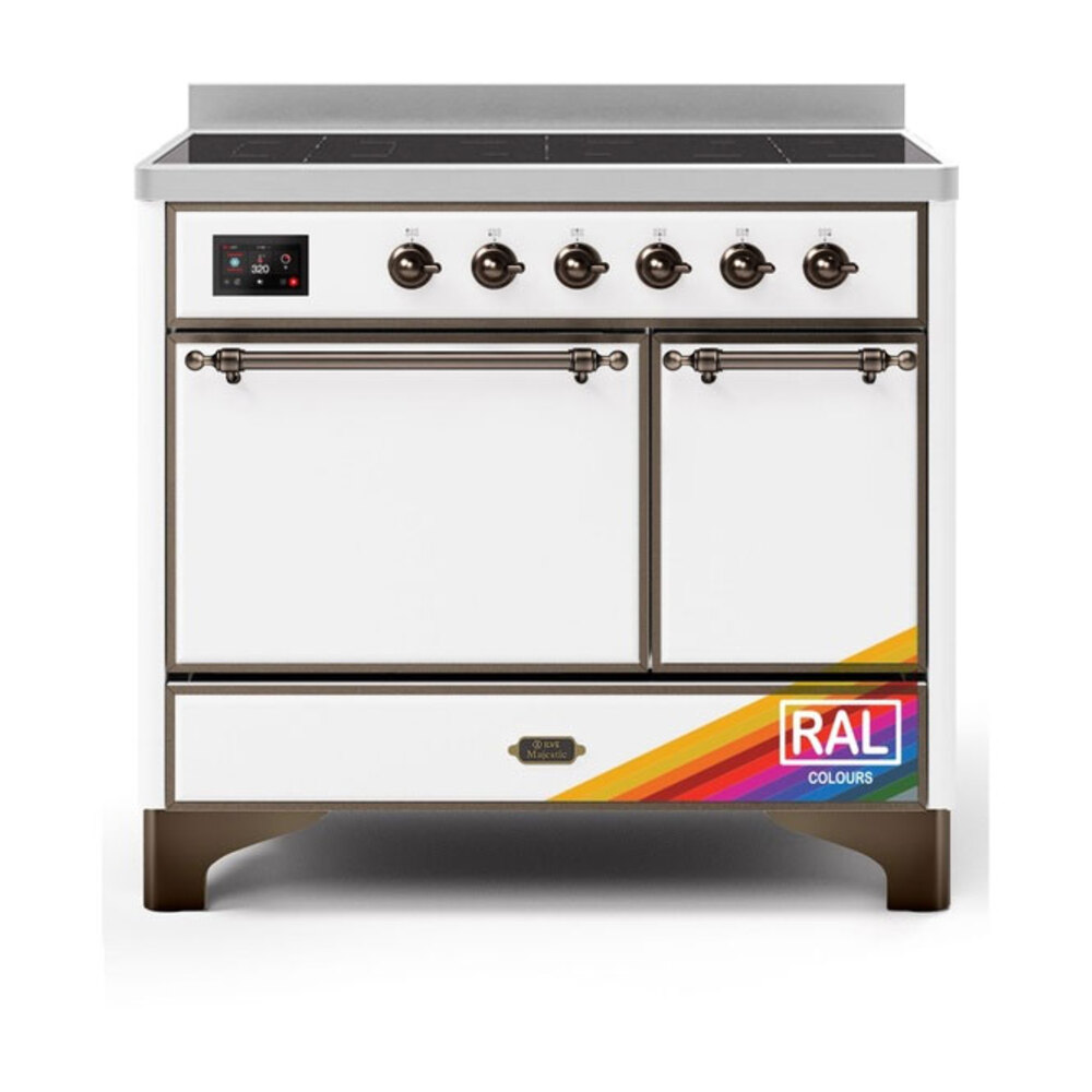 Majestic II 40 UMDI10QNS3RAB Freestanding Electric Range Range with Induction Double Oven with Solid Door with Bronze knobs UMDI10QNS3RAB