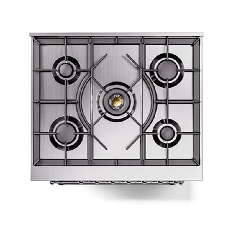 Nostalgie II Noblesse 30″ Dual Fuel Range  (Natural Gas, Triple Glass Door, Midnight Blue, Chrome) UN30NMPMBC