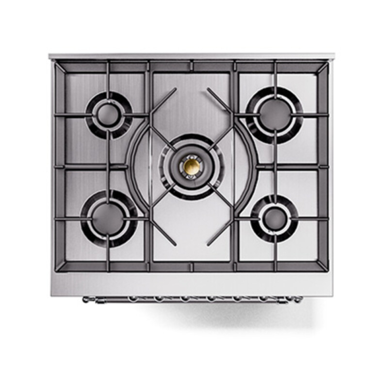 Nostalgie II Noblesse 30″ Dual Fuel Range  (Natural Gas, Triple Glass Door, Graphite Matte, Chrome) UN30NMPMGC